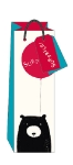 Black Bear Bottle Gift Bag