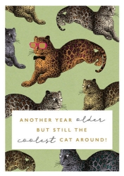 Coolest Cat Birthday Greeting Card
