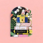 Diecut Camera Birthday Greeting Card
