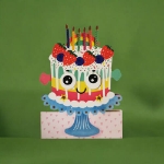 Wobbly Cake Birthday Greeting Card