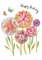 Wildflowers Birthday Greeting Card