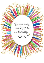 Candles Wish Birthday Greeting Card