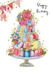 Macaron Stack Birthday Greeting Card