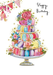 Macaron Stack Birthday Greeting Card