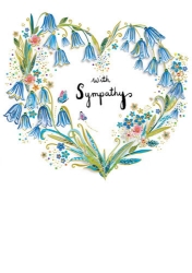 Bluebells Sympathy Greeting Card