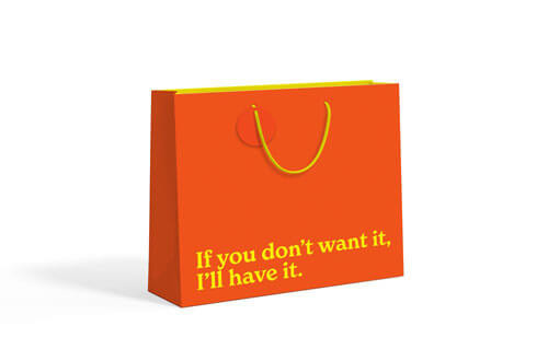 Ill Have It Large Gift Bag