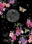 Blossom Moon Blank Greeting Card
