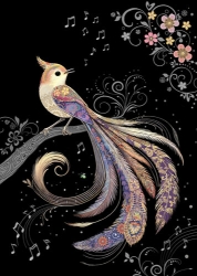 Paradise Bird Blank Greeting Card
