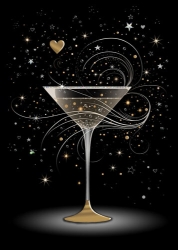 Cocktail Blank Greeting Card