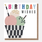 Ice Cream Sundae Birthday Greeting Card