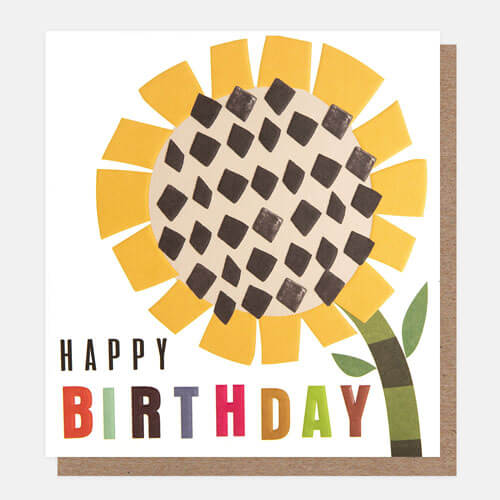Sunflower Birthday Greeting Card