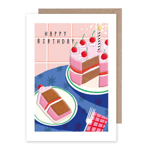 Cakes Birthday Greeting Card