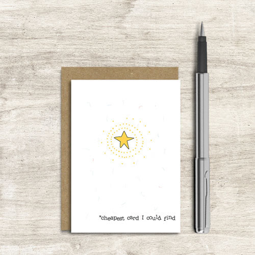 Cheapest Card Friendship Greeting Card