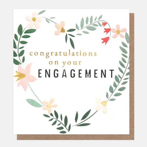 Engage Heart Engagement Greeting Card