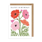Poppies Birthday Greeting Card