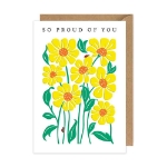 So Proud Flower Congratulations Greeting Card