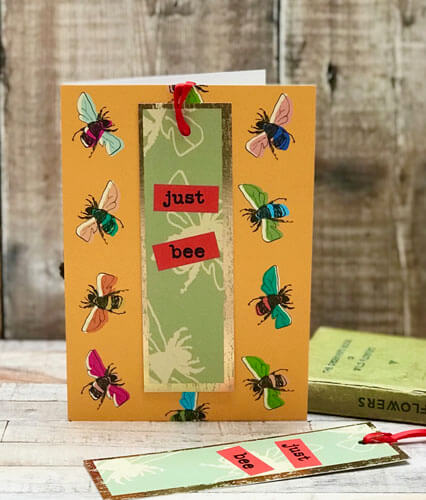 Card Just Bee Blank Greeting Card