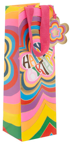 Flower Power Bottle Gift Bag