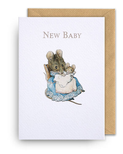 New Baby Peter Rabbit Baby Greeting Card