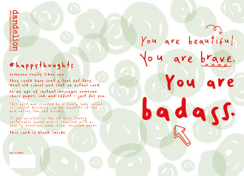 You Are Badass Friendship Greeting Card