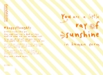 Ray Sunshine Friendship Greeting Card