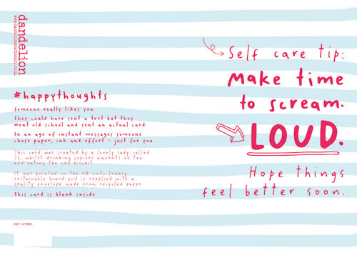 Scream Loud Thinking of You Greeting Card