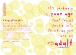 Your Age Trick Friendship Greeting Card