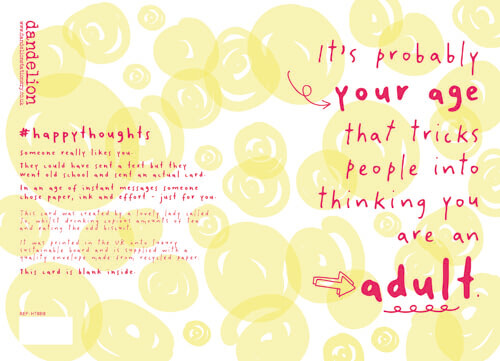 Your Age Trick Friendship Greeting Card