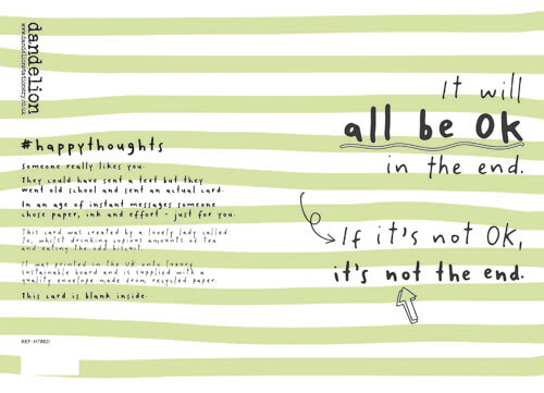 All Be Ok Friendship Greeting Card
