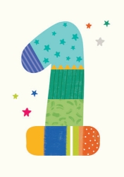 One Birthday Greeting Card