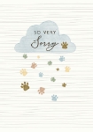 Pet Paws Sympathy Greeting Card
