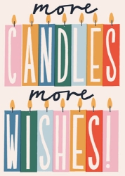 More Candle Wishes Birthday Greeting Card
