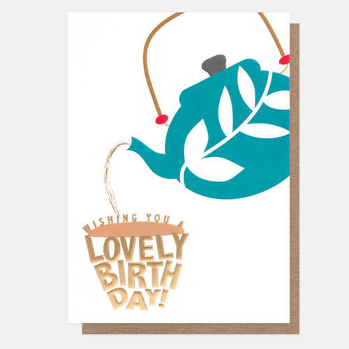 Tea Birthday Greeting Card