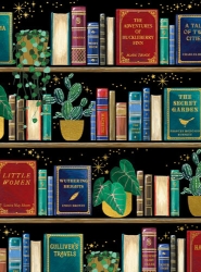 Mini Bookshelves Blank Greeting Card
