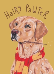 Hairy Pawter Blank Greeting Card