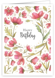 Poppies Birthday Greeting Card