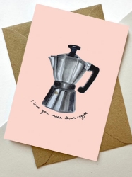 More Coffee Love Greeting Card