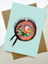 Ramen-Bered Birthday Greeting Card