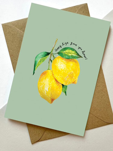 Life Gave You Lemons Friendship Greeting Card