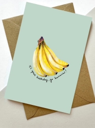 Bananas Birthday Greeting Card