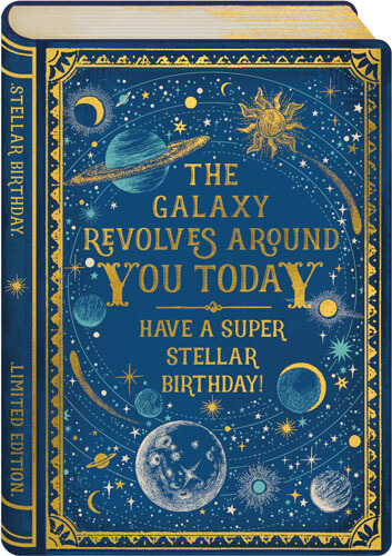 Mini Galaxy Birthday Greeting Card