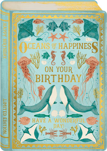 Mini Oceans Birthday Greeting Card