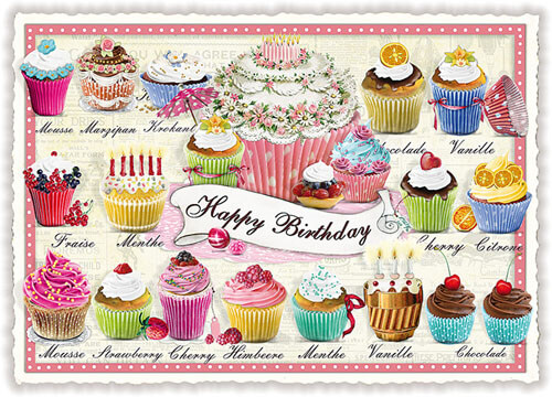 Cupcakes Blank Postcard