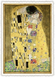 Klimt Kiss Blank Postcard