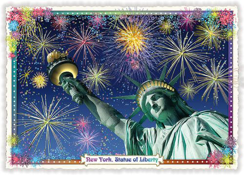 Statue Of Liberty Blank Postcard