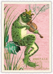 Frog Music Blank Postcard