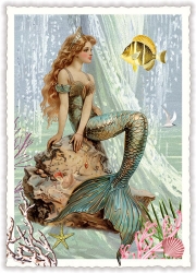 Mermaid Blank Postcard