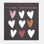 Hearts Thank You Greeting Card