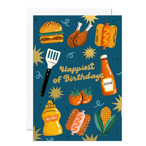 Bbq Birthday Greeting Card