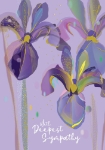 Irises Sympathy Greeting Card